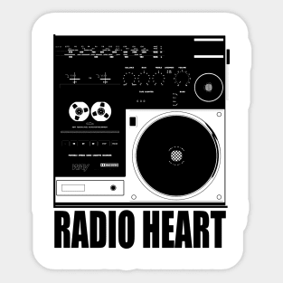 RADIO HEART Sticker